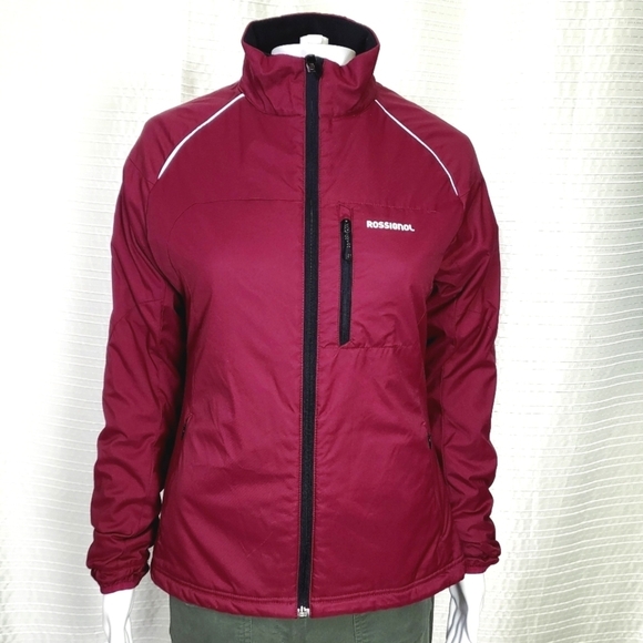 Rossignol Toura Fitted Softshell Athletic Jacket Blackberry Red Women's M - Picture 1 of 15